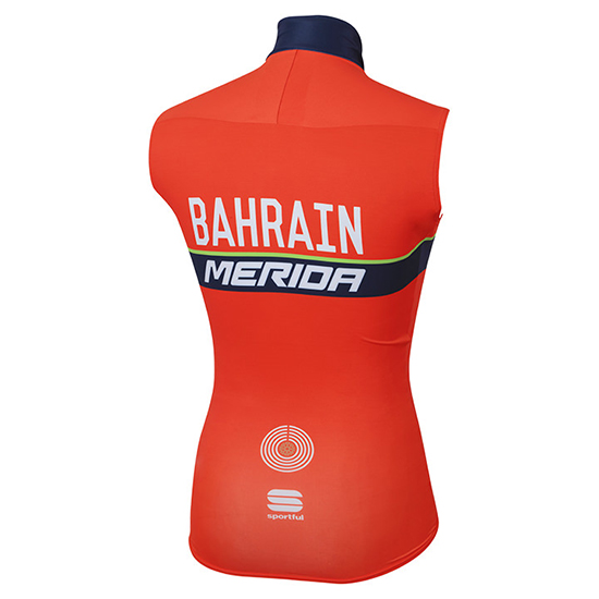 Gilet antivento Bahrain Merida 2017 arancione